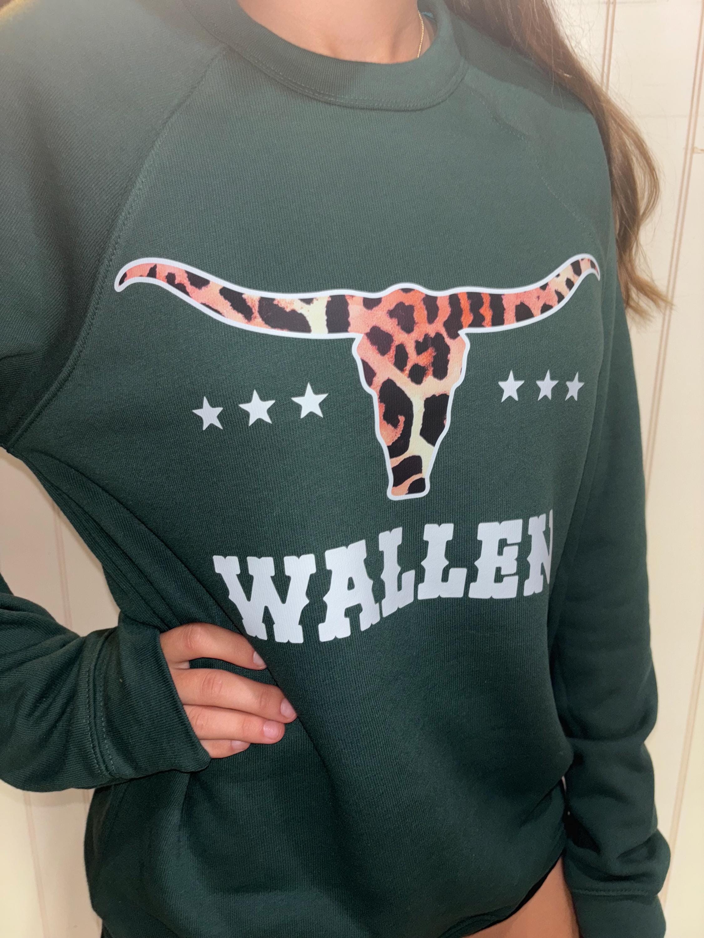 Wallen crewneck sweatshirt Leopard print